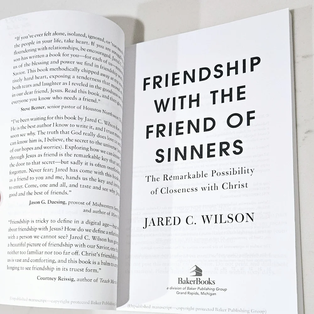 BOGO Friendship with the Friend of Sinners Paperback Book